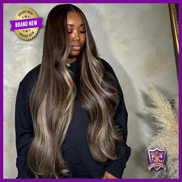30 Inch Human Hair Lace Front Wig 13x6 Body Wave 180 Density Pre Plucked